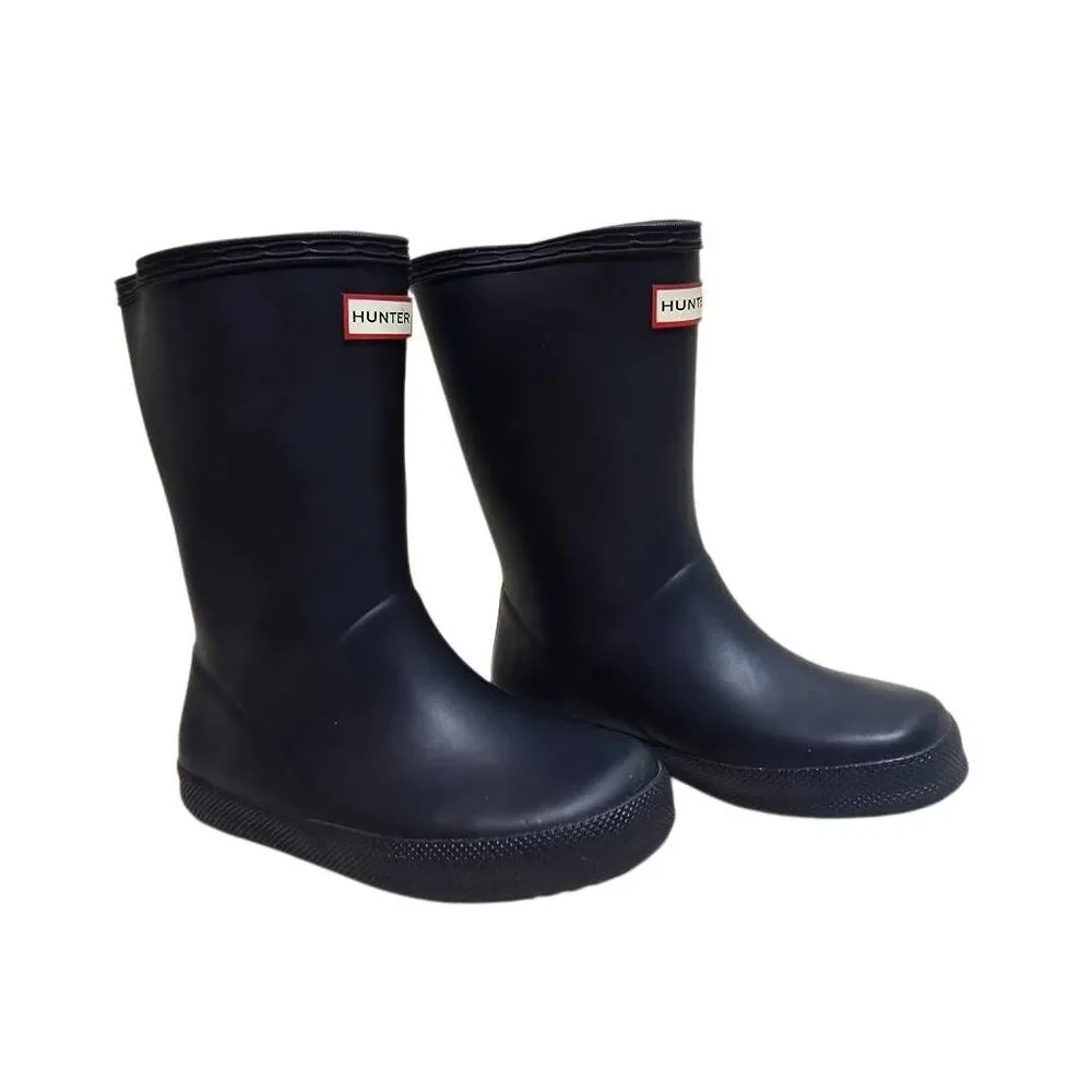 Hunter Kids First Classic Rain Boots Navy Blue Waterproof Toddler 11B 12G UK 10